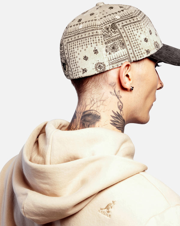 FlexFit® Cord Baseball Cap Hat Cream