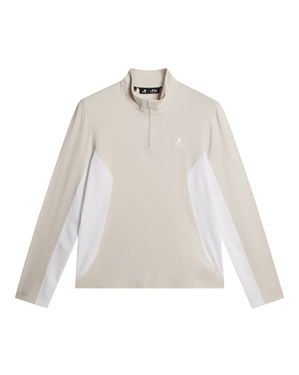 Kangol X J.Lindeberg Carlo Half Zip Top Moonbeam
