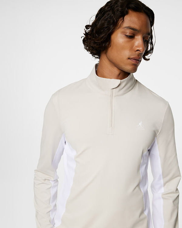 Kangol X J.Lindeberg Carlo Half Zip Top Moonbeam