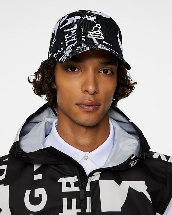 Kangol x J.Lindeberg Cooper Jacquard Adj Spacecap Hat Black