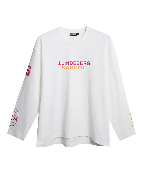 Kangol X J.Lindeberg Davie Long Sleeve T-shirt T-Shirt White