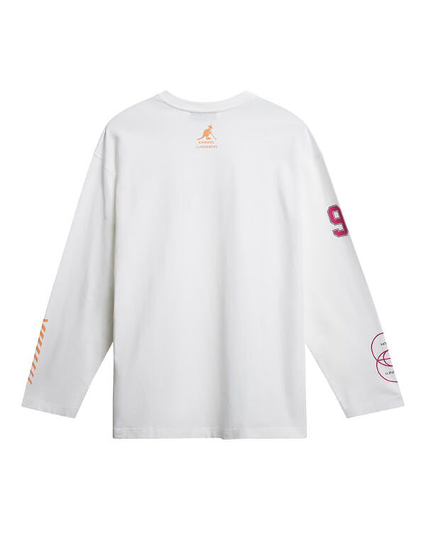 Kangol X J.Lindeberg Davie Long Sleeve T-shirt T-Shirt White