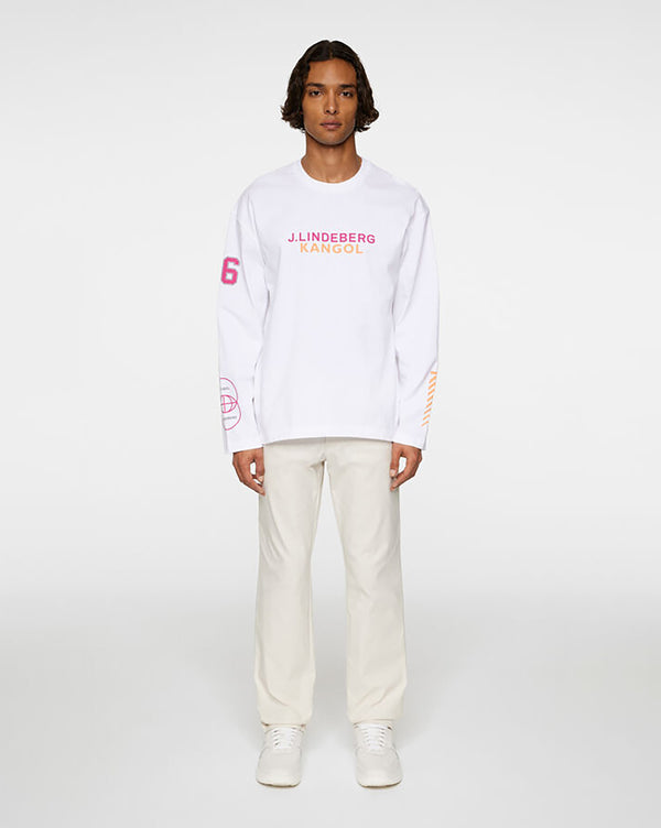 Kangol X J.Lindeberg Davie Long Sleeve T-shirt T-Shirt White