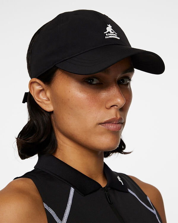 Kangol x J.Lindeberg Krissy Ponytail Cap Hat Black