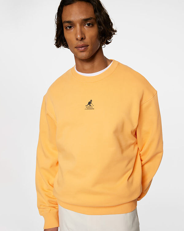 Kangol X J.Lindeberg Roberto Crewneck Sweatshirt Mock Orange