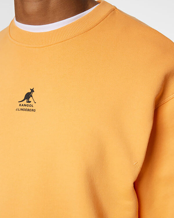 Kangol X J.Lindeberg Roberto Crewneck Sweatshirt Mock Orange