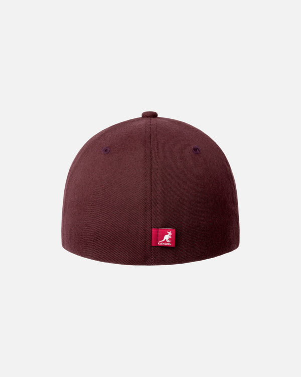 Leather Patch Flexfit Baseball Hat MAROON