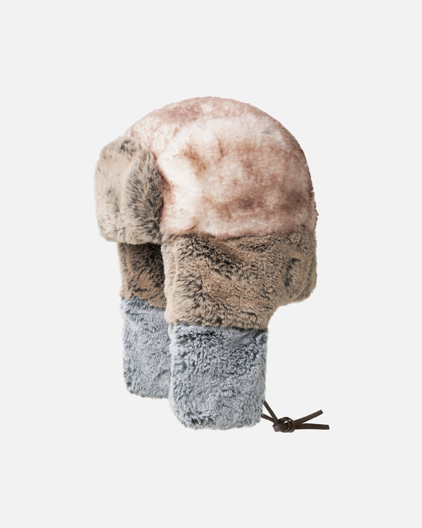 Multi Faux Fur Trapper Hat Multi