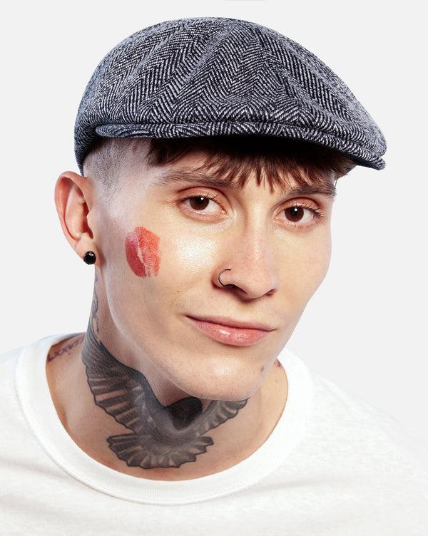 Pattern FlexFit® Cap Hat Grey Plaid