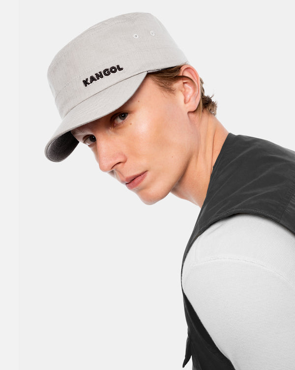 Ripstop Army Cap Hat Grey