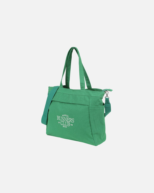 Run Club Canvas Oversized Tote Bag Bag Green