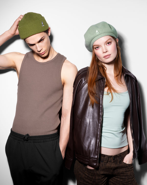 Wool Jax Beret Hat Flannel