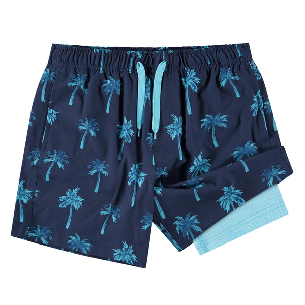 kanu surf Boys' Palm Desert Stretch Swim Trunks Navy