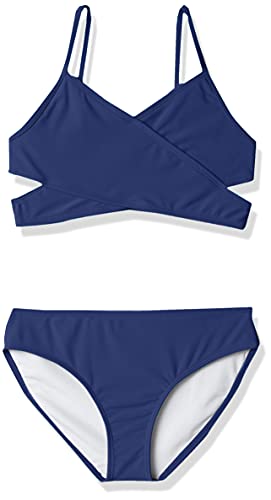 Kanu Surf Girls' Solid Wraparound Wrap Around Bikini Atlantis