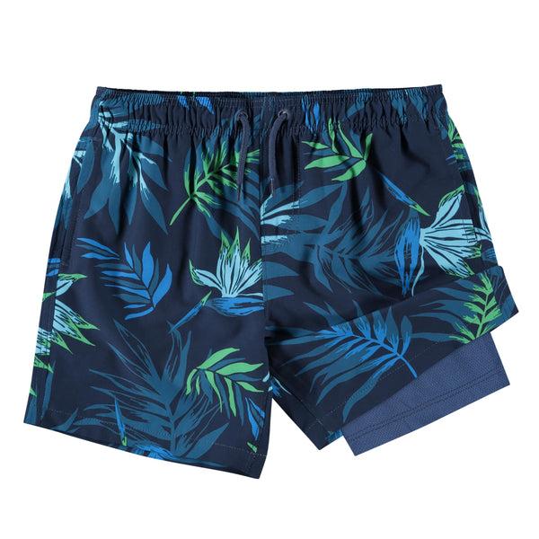 Kanu Surf Boys' Bayside Stretch Swim Trunks Black