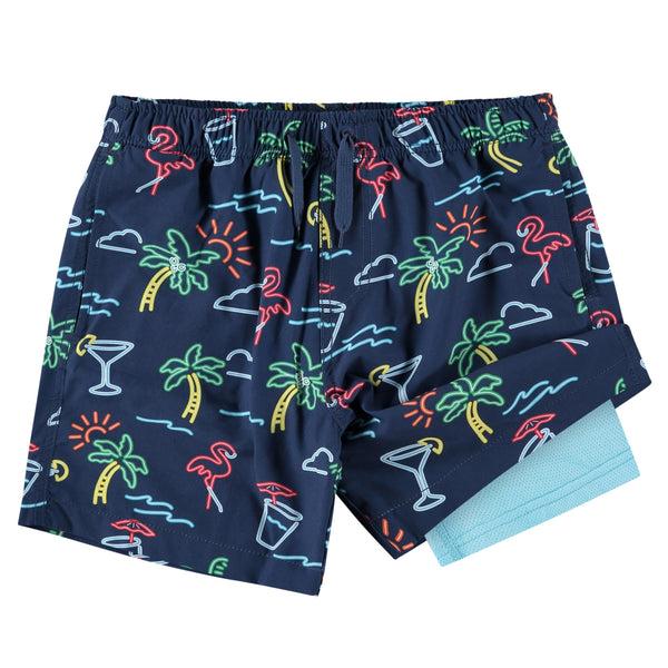 kanu surf Boys' Beach Club Stretch Swim Trunks Navy