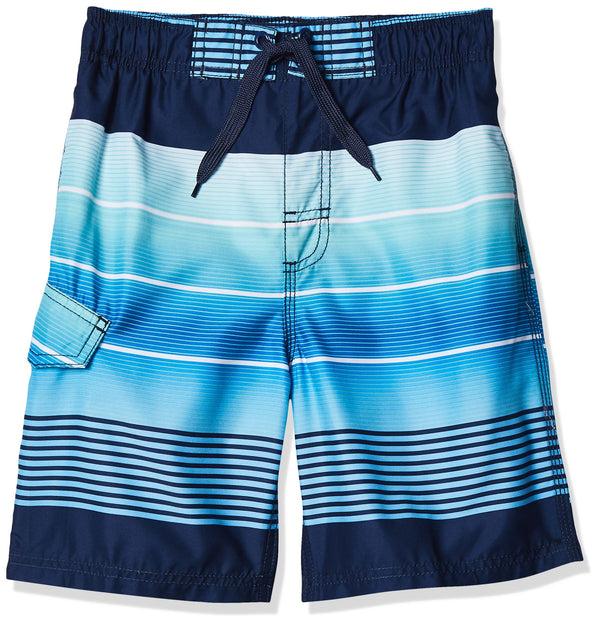 kanu surf Boys' Echelon Swim Trunks Blk/Green