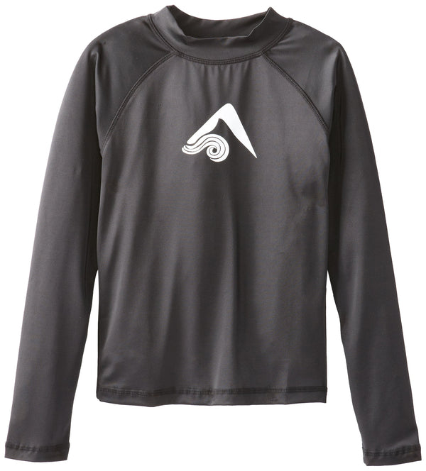Kanu Surf Boys' Platinum Long Sleeve Rashguard Navy