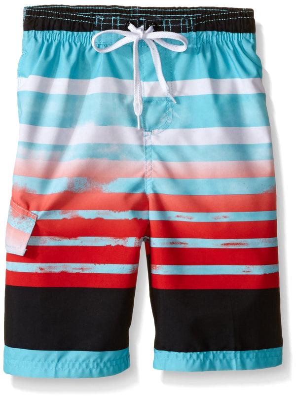 kanu surf Boys' Reflection Swim Trunks Aqua