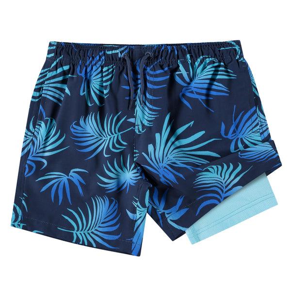 Kanu Surf Boys' Rewind Stretch Swim Trunks Black
