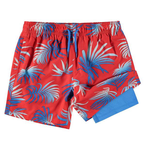 Kanu Surf Boys' Rewind Stretch Swim Trunks Black