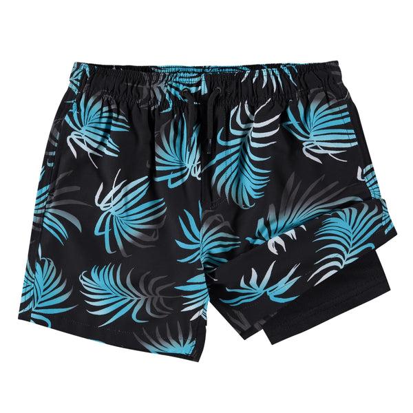 kanu surf Boys' Rewind Stretch Swim Trunks Black