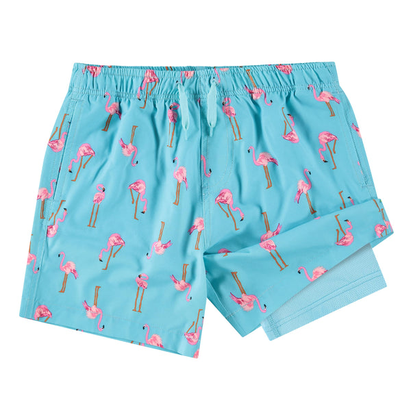 kanu surf Boys' San Diego Stretch Swim Trunks Aqua