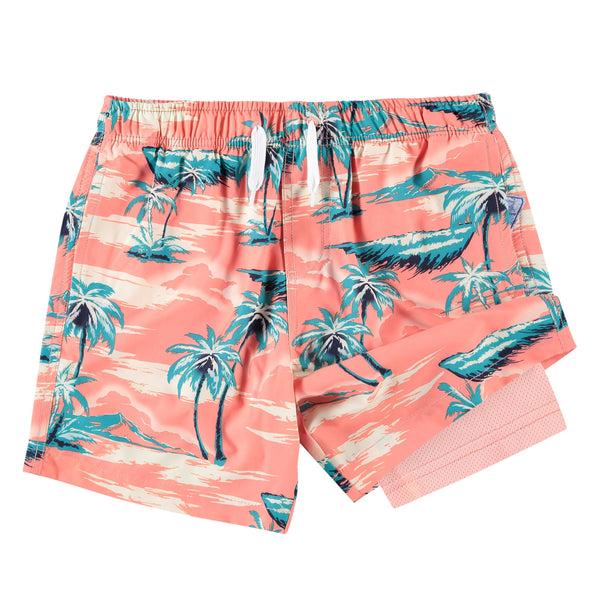 Kanu Surf Boys' Seascape Stretch Swim Trunks Black