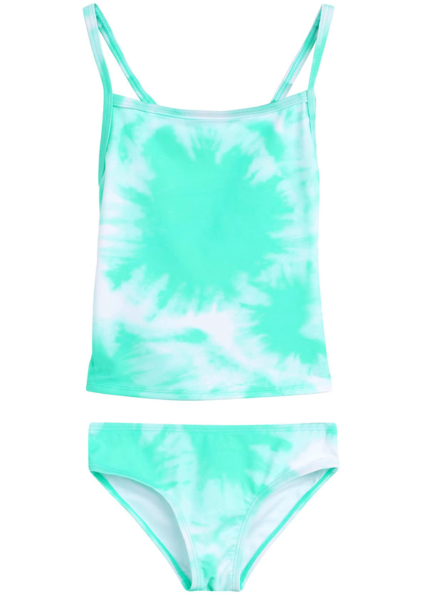 Kanu Surf Girls' Beach Girl Banded Tankini Denim