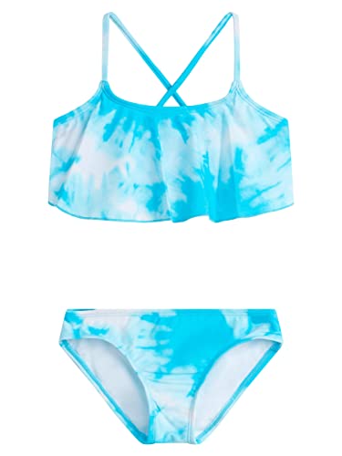 kanu surf Girls' Beach Girl Flounce Bikini Denim