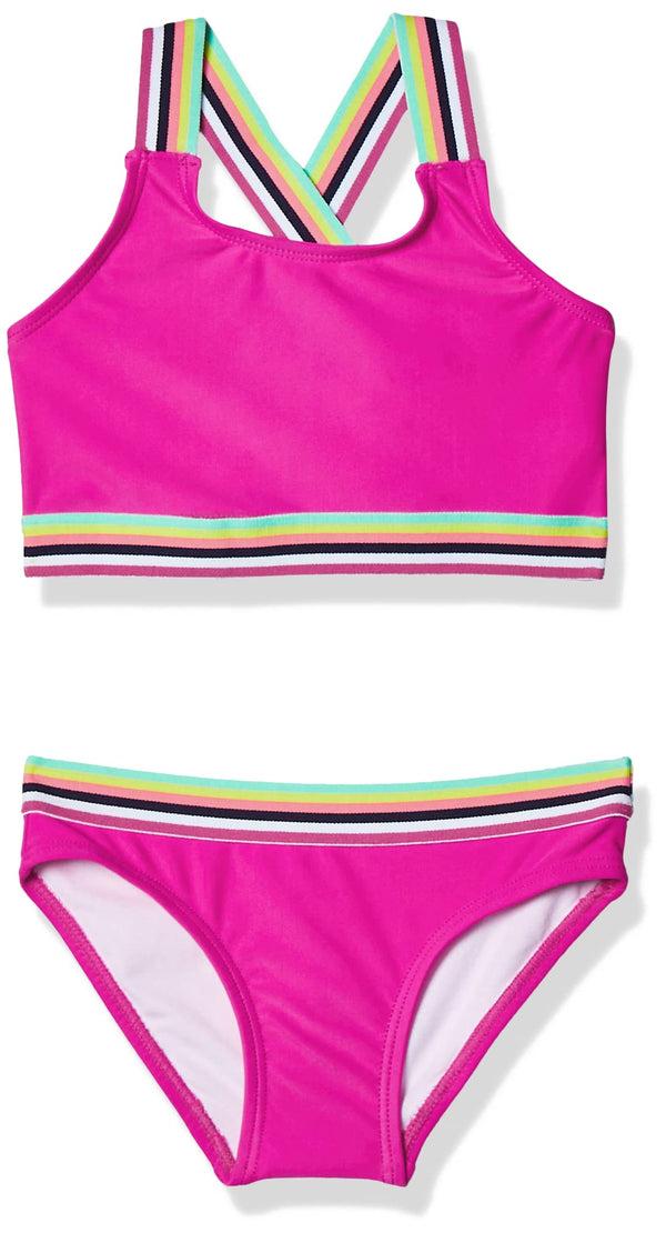 kanu surf Girls' Bobby Athletic Bikini Fuschia