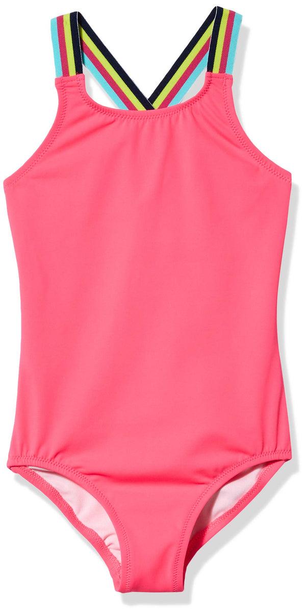 Kanu Surf Girls' Maggie Athletic 1-pc Swimsuit Navy