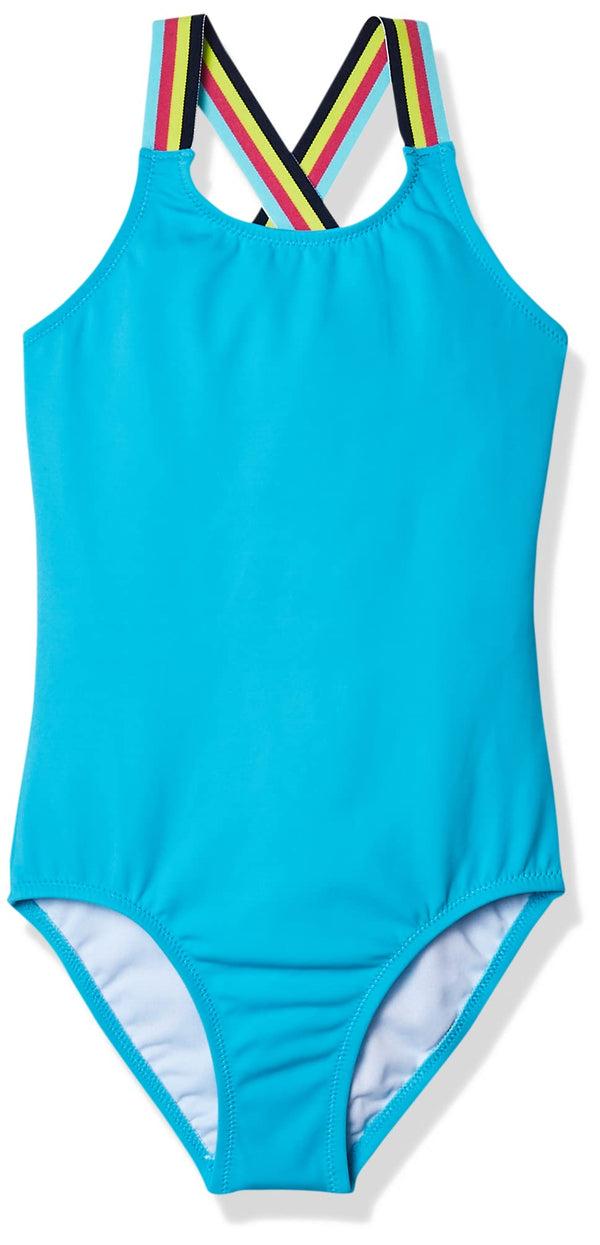 Kanu Surf Girls' Maggie Athletic 1-pc Swimsuit Navy