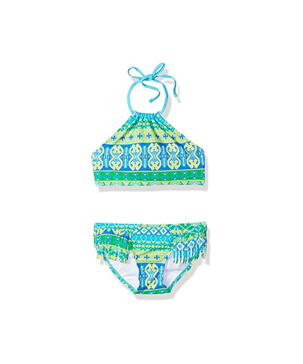 Kanu Surf Girls' Mahina Halter Bikini Blue