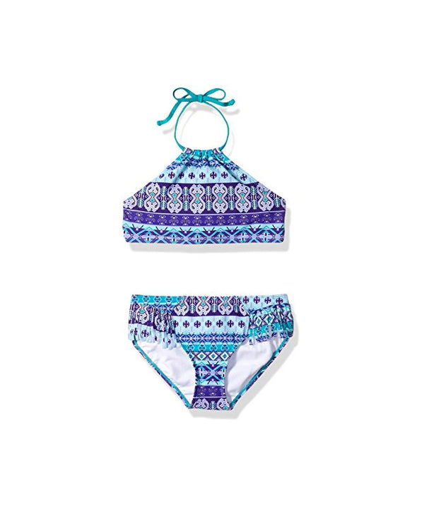 Kanu Surf Girls' Mahina Halter Bikini Blue