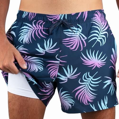 Kanu Surf Men's Rewind 5" Stretch Swim Trunks Black