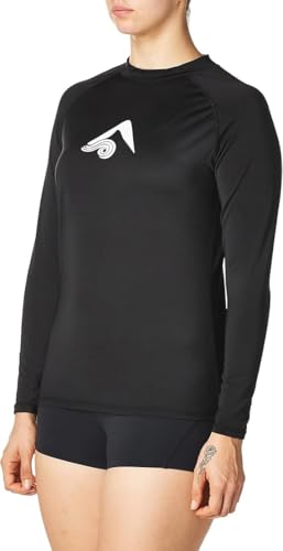 Kanu Surf Women's Keri Long Sleeve Rashguard Aqua