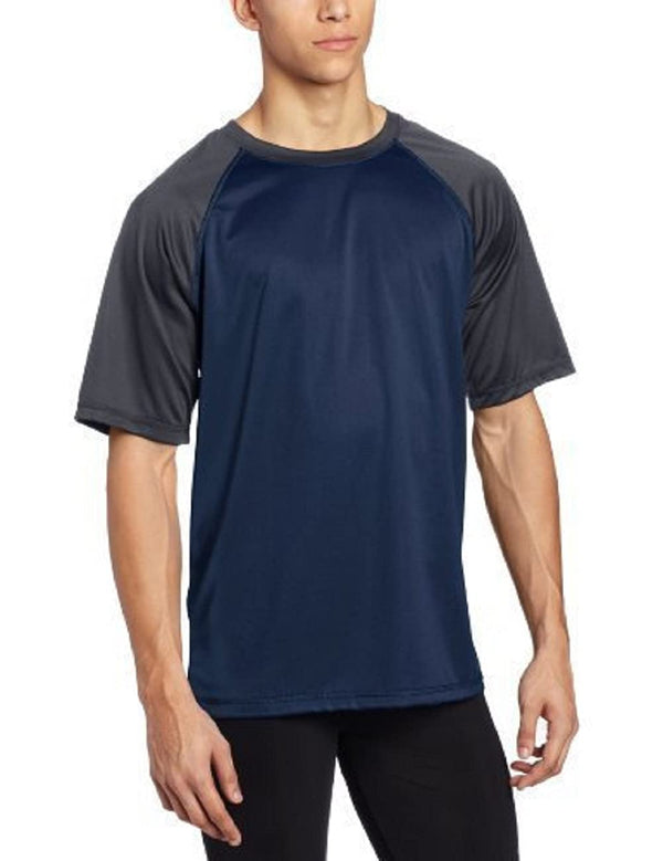 Kanu Surf Men's Contrast Short Sleeve Rashguard Black