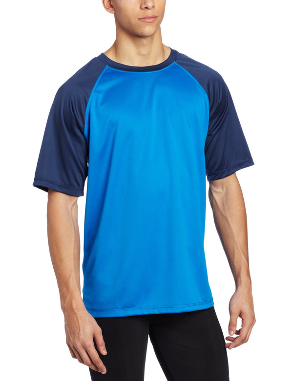 Kanu Surf Men's Contrast Short Sleeve Rashguard Black