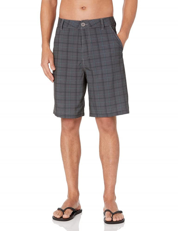 kanu Surf Men's Highline Stretch Hybrid Board Shorts Black