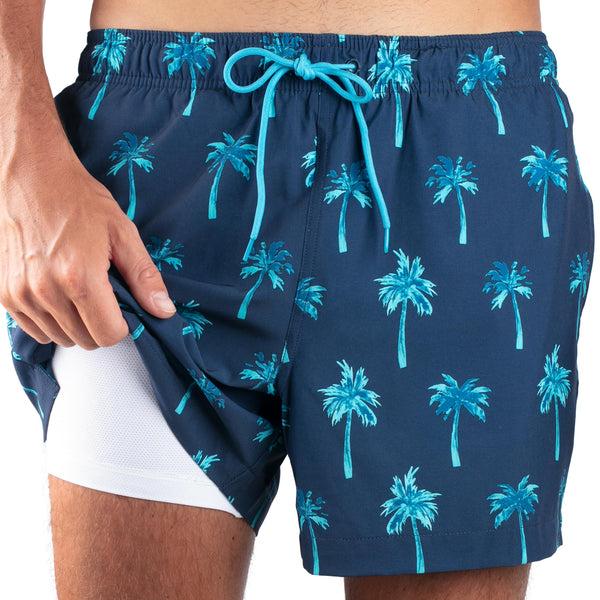 Kanu Surf Men's Palm Desert 5" Stretch Swim Trunks Coral