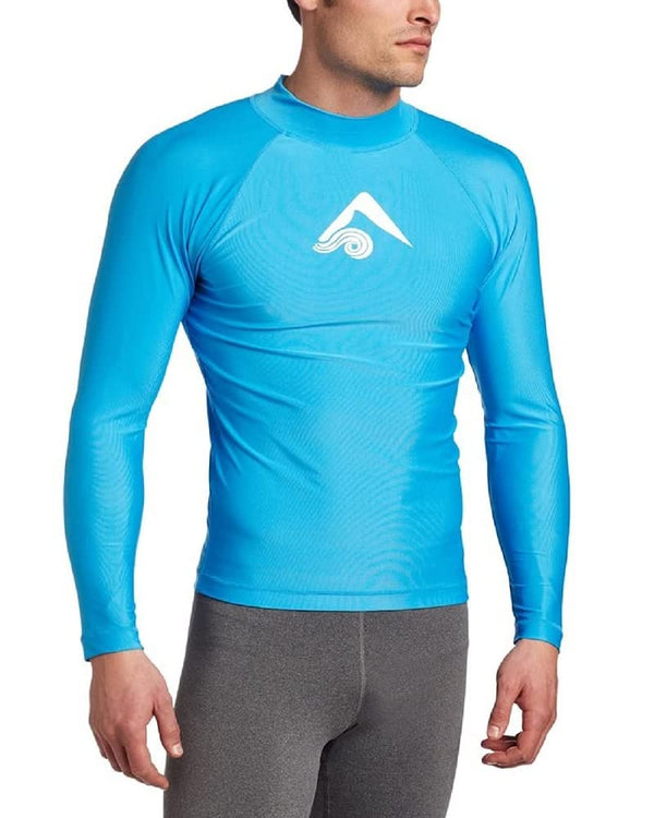 Kanu Surf Men's Platinum Long Sleeve Rashguard Navy