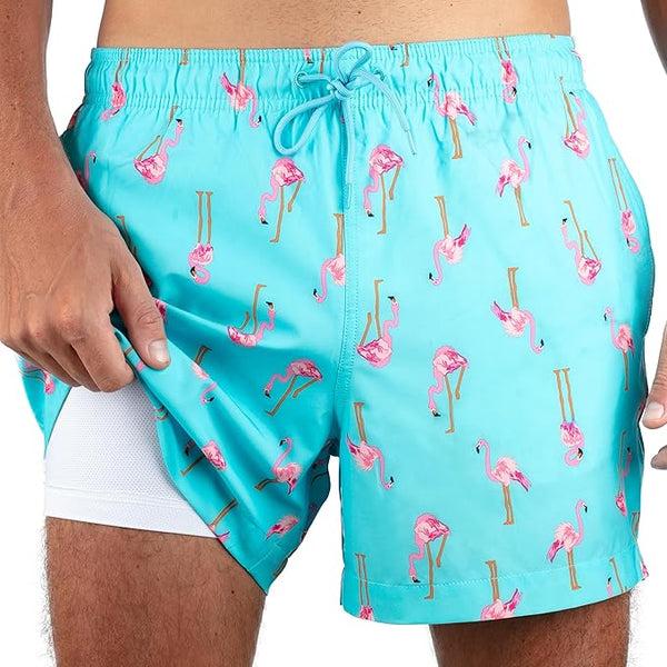 Kanu Surf Men's San Diego 5" Stretch Swim Trunks Aqua