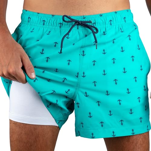 Kanu Surf Men's Shoreline 5" Stretch Swim Trunks Black