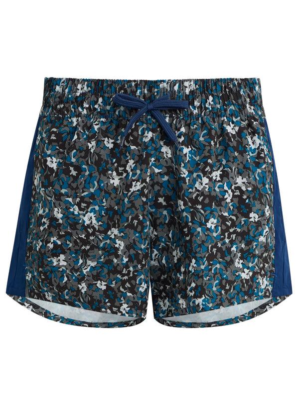 kanu surf Women's Bloom 4" Stretch Elastic Board Shorts Black