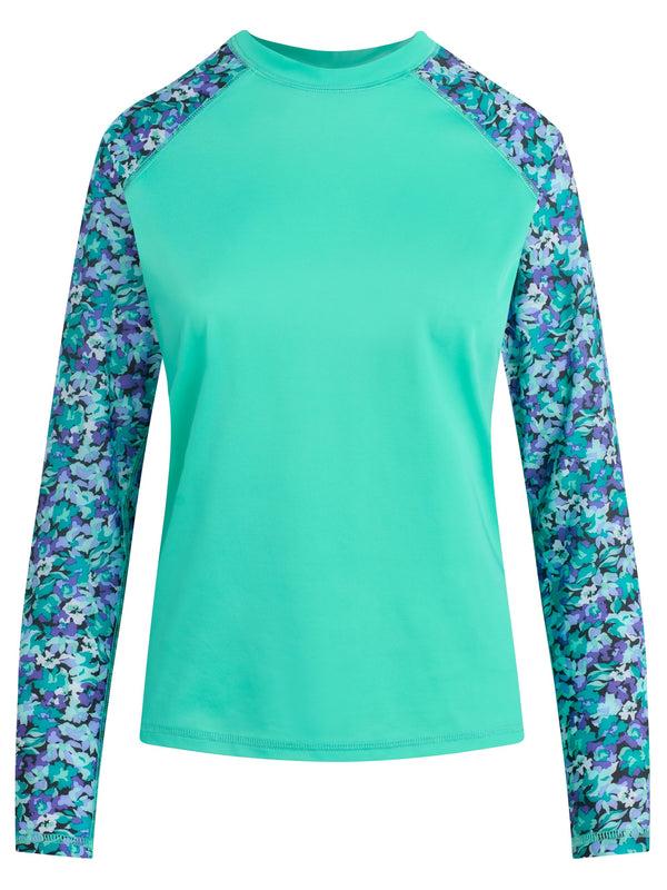 Kanu Surf Women's BLOOM Long Sleeve Rashguard Black