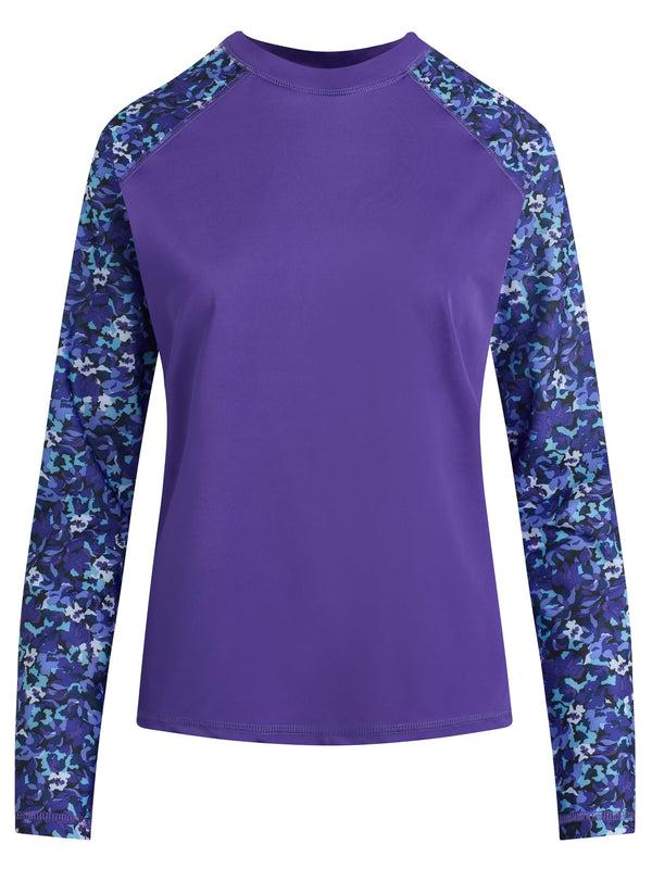 Kanu Surf Women's BLOOM Long Sleeve Rashguard Black
