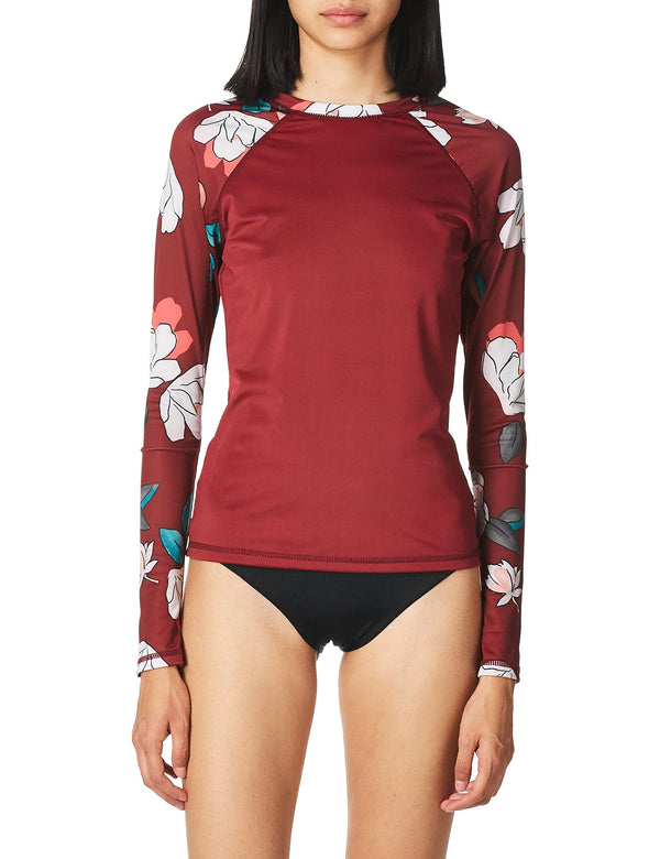 Kanu Surf Women's Darren Long Sleeve Rashguard Navy