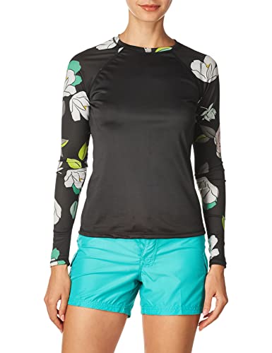 kanu surf Women's Darren Long Sleeve Rashguard Navy