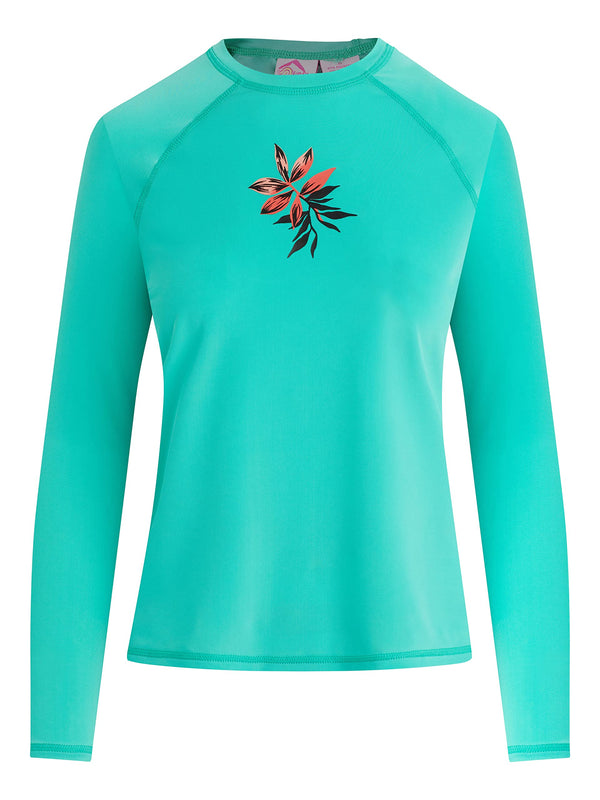 kanu surf Women's Gabby Long Sleeve Rashguard Atlantis